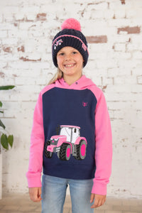 Pink Tractor Hoody - Little Lighthouse