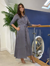 Load image into Gallery viewer, Kate &amp; Pippa Luca Shirt Dress AW21 - Sky Geo