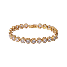 Load image into Gallery viewer, Danna Gold Tennis Bracelet- Knight &amp; Day Jewellery