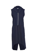 Load image into Gallery viewer, 114- Jersey Gilet w/ Contrast Panels Navy- Naya