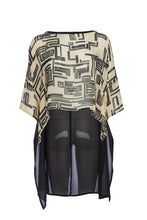 Load image into Gallery viewer, 211- Print Top with Chiffon Back- Naya