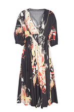 Load image into Gallery viewer, 229- V-Neck Print Dress - Naya