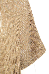 272 Knit w/ Stitch Trim Mink- Naya