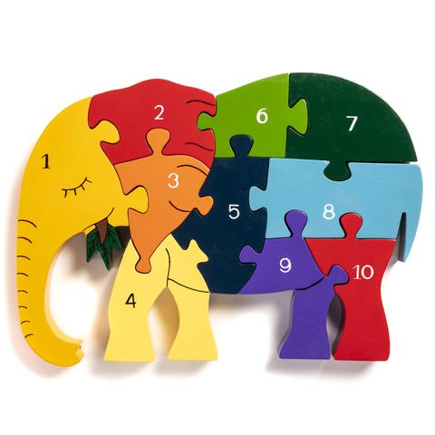 NUMBER ELEPHANT JIGSAW PUZZLE