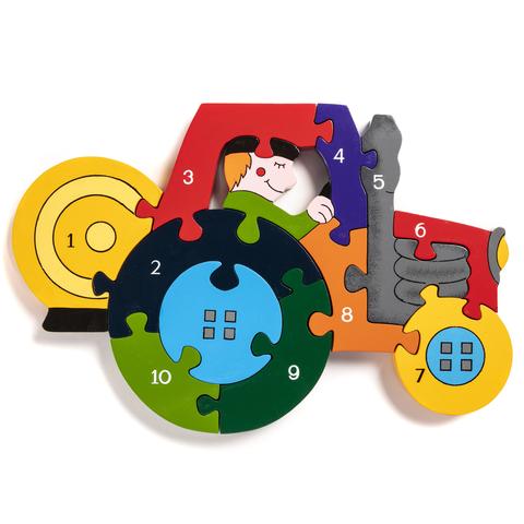 NUMBER TRACTOR JIGSAW PUZZLE