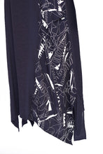Load image into Gallery viewer, 116- Dress w/ Print Panel Navy - Ora