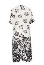 Load image into Gallery viewer, 153- Rose Print Long Collar Top- Ora