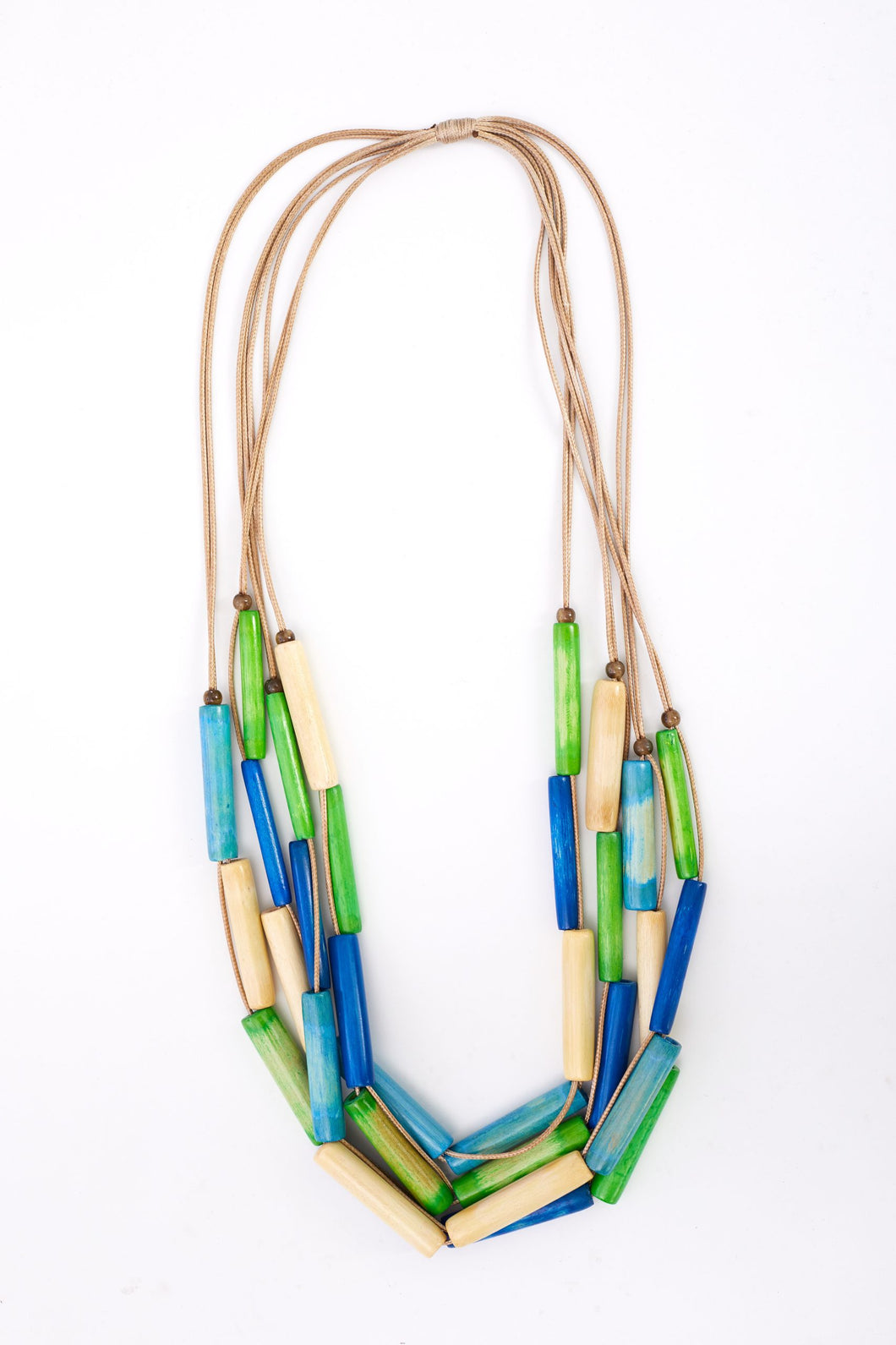 194- Colour Block Tube Necklace- Ora