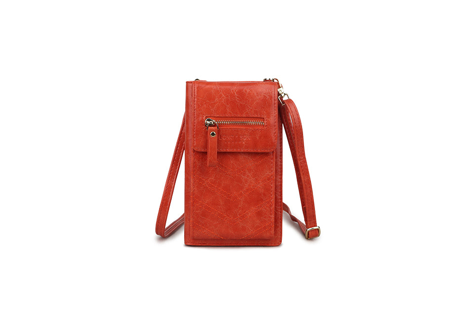 Q002 Iphone Wallet - Orange