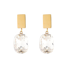 Load image into Gallery viewer, Zaria Clear Crystal Earrings- Knight &amp; Day Jewellery
