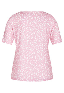 321350- Floral Pink T-shirt-  Rabe