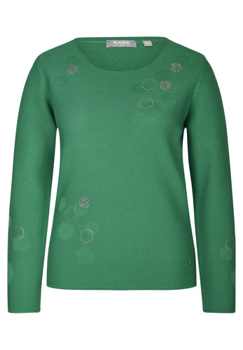 321606- Green Diamonte Jumper- Rabe