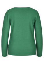 Load image into Gallery viewer, 321606- Green Diamonte Jumper- Rabe