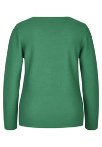 321606- Green Diamonte Jumper- Rabe