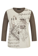 Load image into Gallery viewer, 514305- Taupe Print Top - Rabe