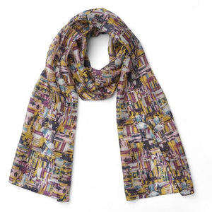 Tatum Multi  Silk Scarf -Quintessential