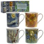 Vincent Van Gogh 4 mug gift set