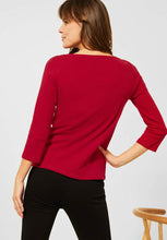 Load image into Gallery viewer, 317389- Cecil Basic Top- Cherry Red