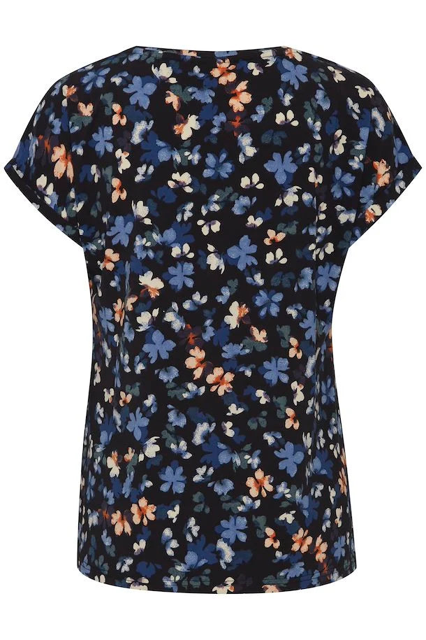 0634- Orange Flower Tshirt - Fransa