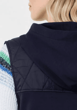 Load image into Gallery viewer, 220148- Hooded Sleeveless Jacket Deep Blue- Cecil