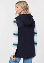 Load image into Gallery viewer, 220148- Hooded Sleeveless Jacket Deep Blue- Cecil