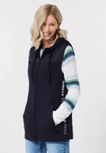 Load image into Gallery viewer, 220148- Hooded Sleeveless Jacket Deep Blue- Cecil