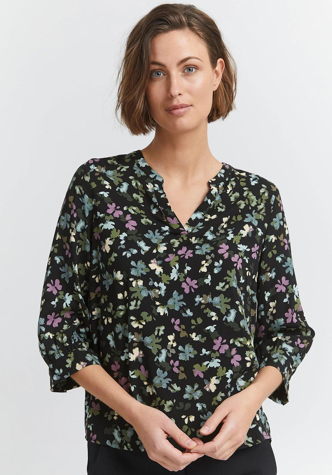 0722- dark forest blouse - Fransa