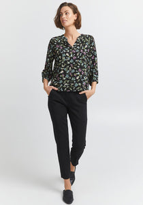 0722- dark forest blouse - Fransa