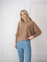 Load image into Gallery viewer, Kate &amp; Pippa Milano Batwing Knit A/W 21 - Tan
