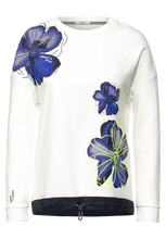 Load image into Gallery viewer, 301862- Floral Print Sweatshirt- Cecil