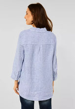 Load image into Gallery viewer, 343052- Stripe Linen Shirt with Collar- Cecil