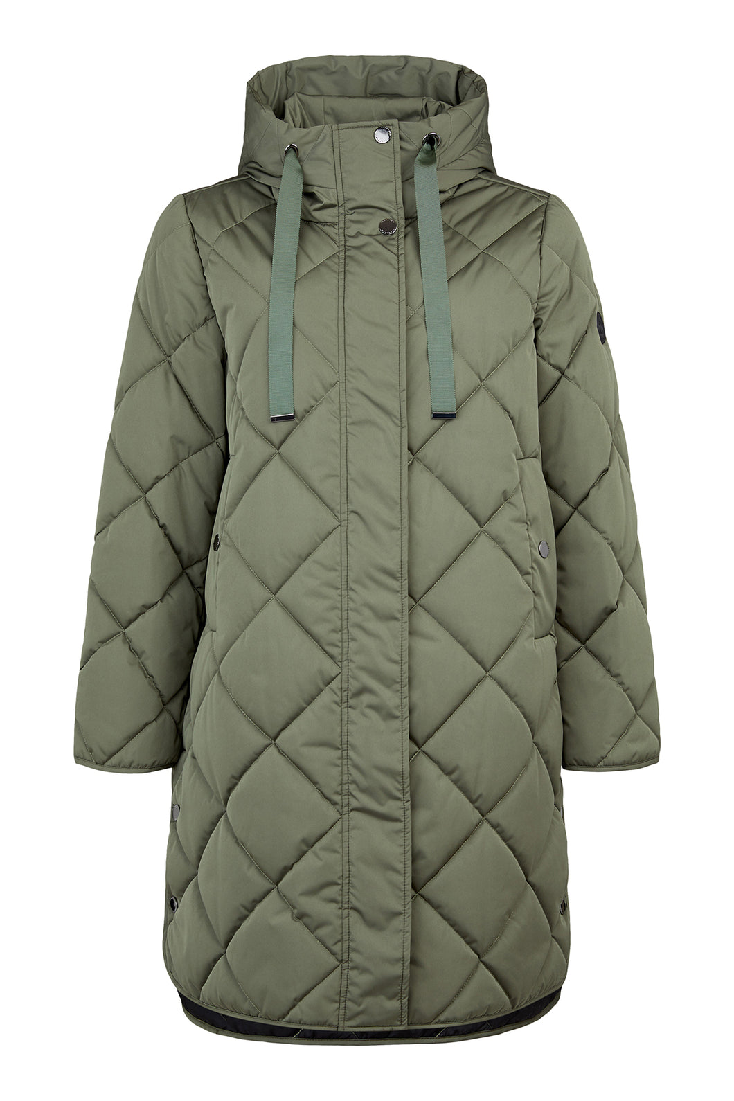 513- Long Green Coat - Frandsen