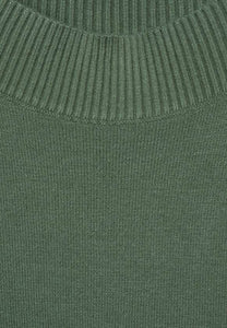 13389-Frosty Green Boat Neck Jumper- Street One