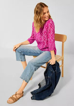 Load image into Gallery viewer, 343270- Printed Blouse Raspberry pink- Cecil