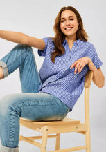 Load image into Gallery viewer, 343038- Stripe Linen Blouse- Cecil