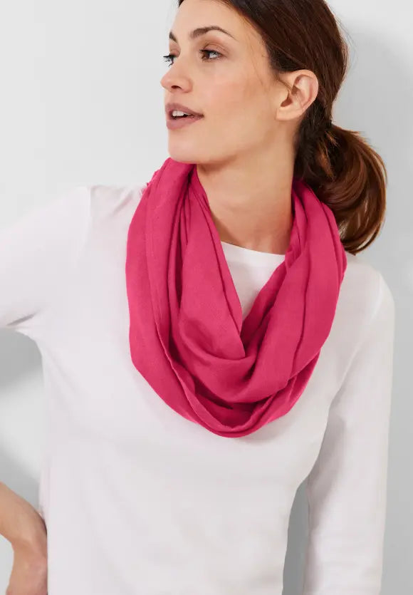 572041- Solid Pink Loop Scarf - Cecil