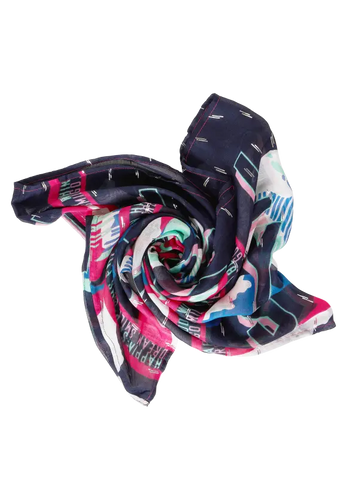 572068- Foil Loop Scarf- Cecil