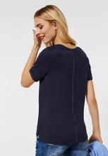 Load image into Gallery viewer, 318664- Navy Print Tshirt - Street One