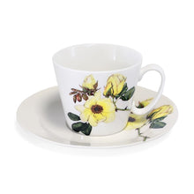 Load image into Gallery viewer, 147591- Tipperary Crystal S/2 Cup &amp; Saucer (Rose &amp; Iris)
