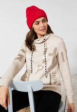 Load image into Gallery viewer, 302189- Beige Sweatshirt with Gold Lettering - Cecil