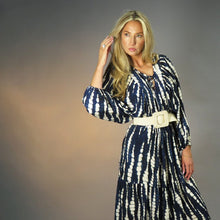 Load image into Gallery viewer, 10092- Navy Print Dress - Deck