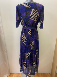 5655 - Purple Print Dress - Kyla