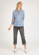 Load image into Gallery viewer, 112364- Blue Print Polo Shirt - Rabe