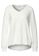 Load image into Gallery viewer, 318783- Cream V Neck Jumper - Street One