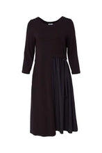 Load image into Gallery viewer, 22171- Charcoal Jersey Dress with Gather - Naya