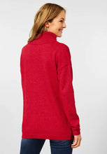 Load image into Gallery viewer, 302175- Red Polo Neck Knit Jumper - Cecil