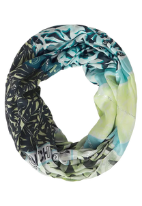 572100- Foil Print Loop Scarf-