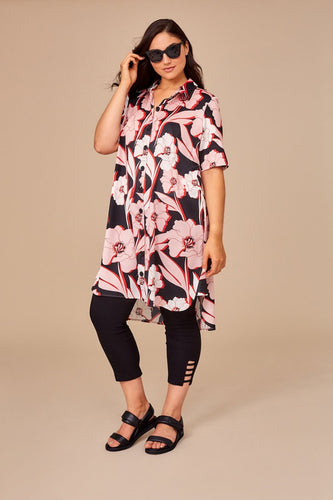 153 Personal Choice Floral Print Shirt dress