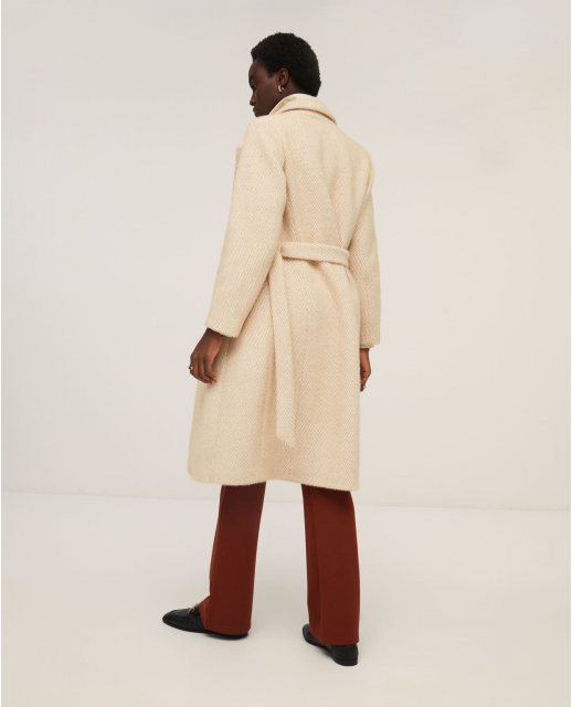 ORTE411 Beige Coat - Surkana