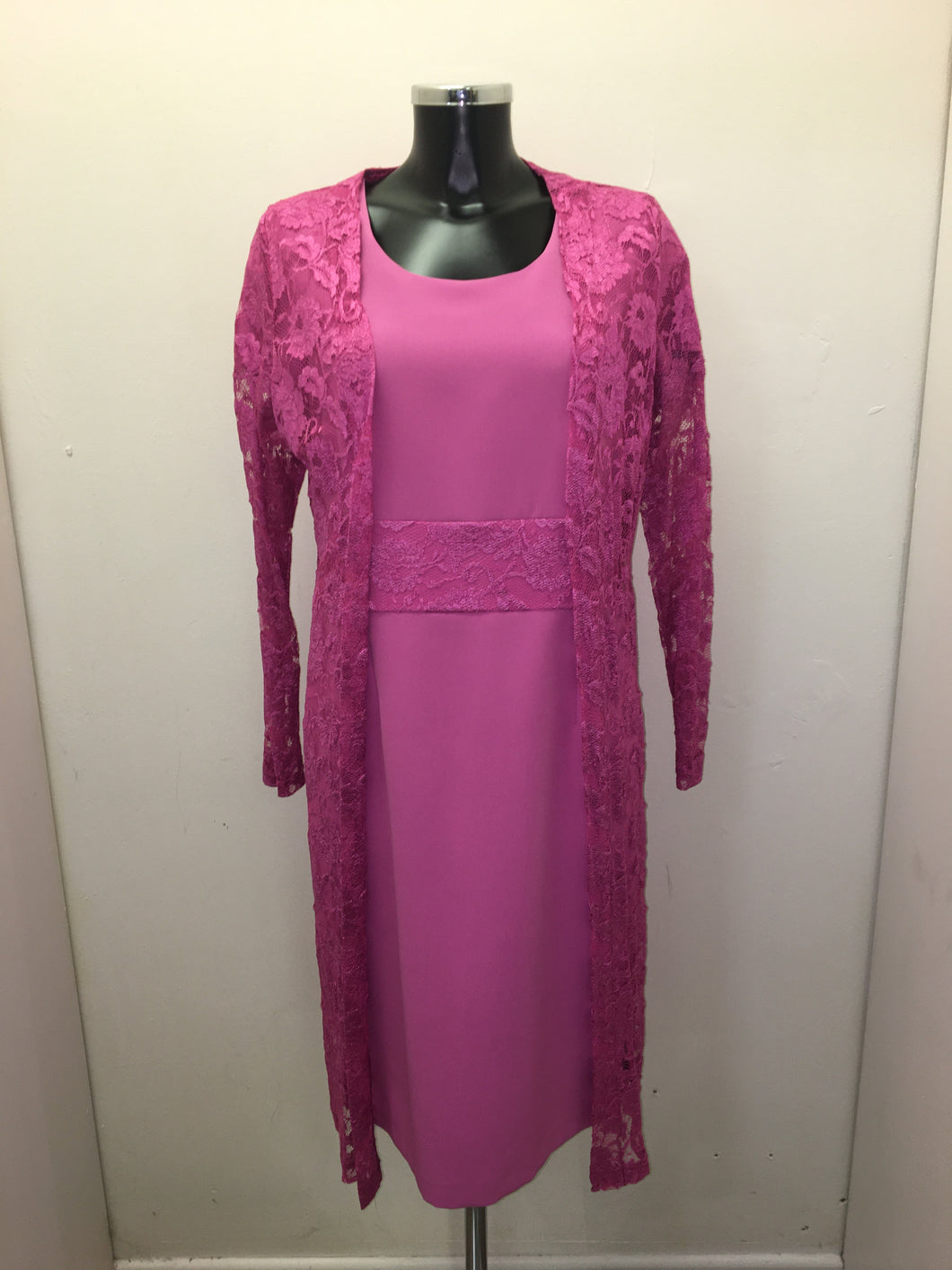 Sugar Pink Dress & Lace Jacket - Avalon